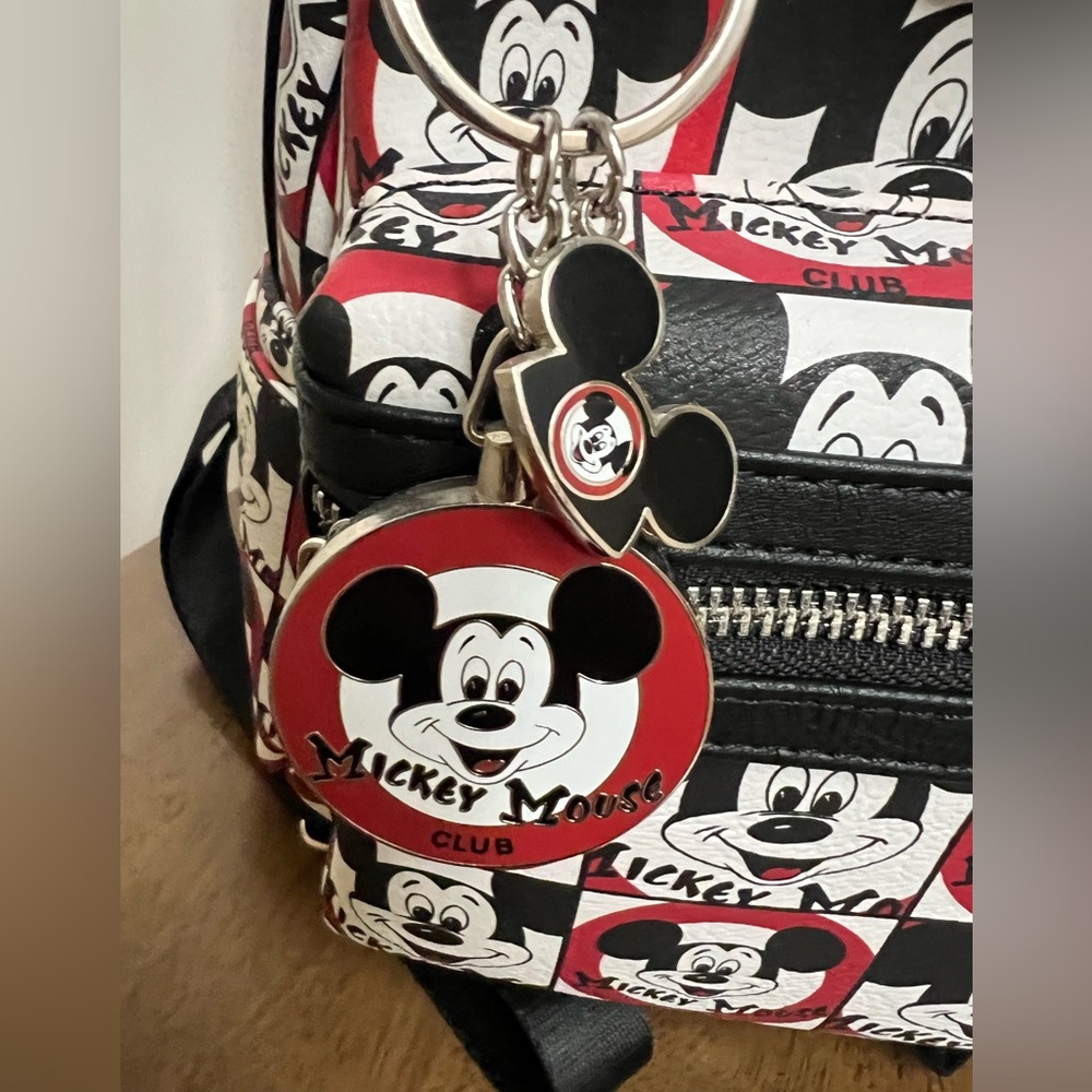 Loungefly Mickey Mouse Backpack/Wallet - Picture 7 of 12